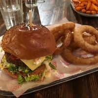 Beyond meat burger at HUB St Ives in St Ives