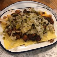 Vegan chilli fries at HUB St Ives in St Ives