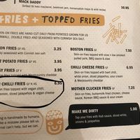 Amazing vegan chilli fries  at HUB St Ives in St Ives