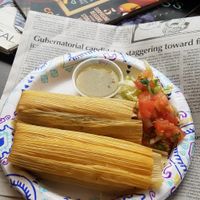 Veggie tamales at Ana's on Main St in Evanston