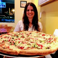 Large vegan farm pizza  at Origin Craft Beer & Pizza - Hillview St in Sarasota