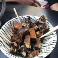 Hmmm choc biscuit salami. at Tarantula in Thessaloniki