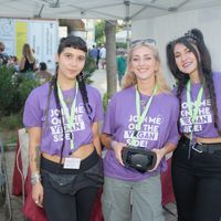Volunteers holding vr glasses at Vegan Life NGO in Athens