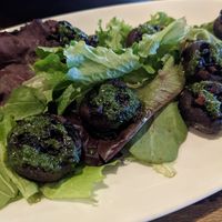 Vegan stuffed mushrooms #Veganuary at Mox in Seattle