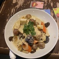 Thai yellow curryy  at Mox in Seattle