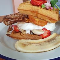 Waffles at Flora by Greenhouse Canteen in West End