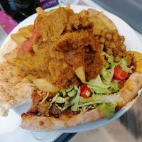 Might need a bigger plate! at Karma Kitchen Cafe in Newcastle Upon Tyne