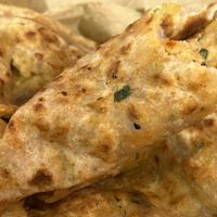 Aloo Paratha  at Karma Kitchen Cafe in Newcastle Upon Tyne