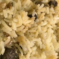 Mushroom rice   at Karma Kitchen Cafe in Newcastle Upon Tyne