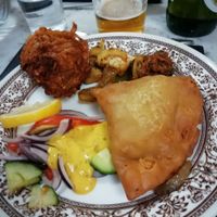 Starter platter at Karma Kitchen Cafe in Newcastle Upon Tyne