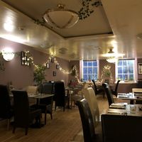 Modern and elegant interior  at Karma Kitchen Cafe in Newcastle Upon Tyne