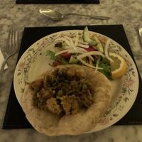 Veg bhuna puri at Karma Kitchen Cafe in Newcastle Upon Tyne