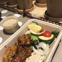 Pakoras  at Karma Kitchen Cafe in Newcastle Upon Tyne