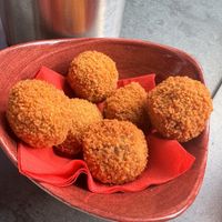 vegan bitterballen  at Nieuw Rotterdams Café in Rotterdam