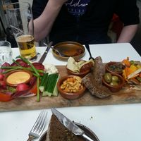 Vegan board at Nieuw Rotterdams Café in Rotterdam