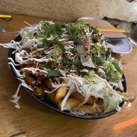Okonomiyaki Fries  at Harpoon Social Club in Bendigo