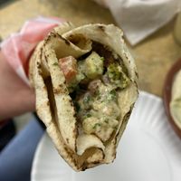 Falafel sandwich!   at QuickChick in Pittston