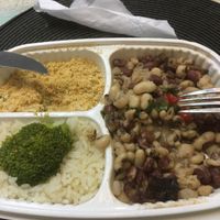 From the freezer to the microwave in plastic! Not so great.  at Vegacy in Sao Paulo