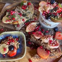 großes veganes Frühstück at Die 3 Schwestern in Muenster