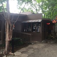 outside at El Rey Burrito Lounge in Montgomery