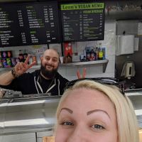 The owner of Leon's is vegan himself, and proud of his newly expanded vegan menu at Leon's in Clay Cross