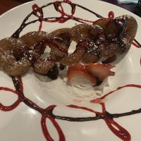 Vegan Churros with vegan ice cream at Lokos Takos Taqueria in Fort Lauderdale