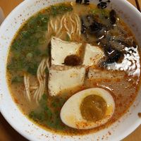 spicy classic ramen w vegan egg   at Ramen Danbo - West End in Vancouver