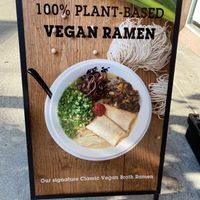 Sign out front   at Ramen Danbo - West End in Vancouver