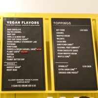 Flavors and toppings at Van Leeuwen Ice Cream - Silver Lake in Los Angeles