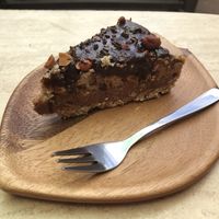 Raw vegan snickers cake at Kula in Pisac