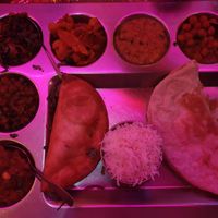 Vegan thali at Indian Lounge in Nice