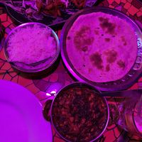 Saag Dahl, plain rice, roti  at Indian Lounge in Nice