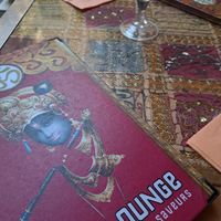 Look at the tables! at Indian Lounge in Nice