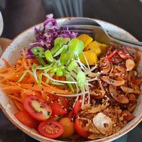 Mushroom bowl at Asa Vegan Kitchen and Studio in Chiang Mai