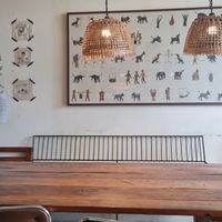 Large table at Asa Vegan Kitchen and Studio in Chiang Mai