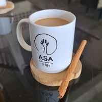 Dirty chai at Asa Vegan Kitchen and Studio in Chiang Mai