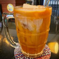 Thai tea!  at Asa Vegan Kitchen and Studio in Chiang Mai
