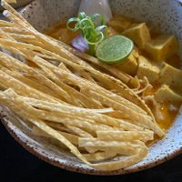 Khao Soi - unbelievably delicious!   at Asa Vegan Kitchen and Studio in Chiang Mai