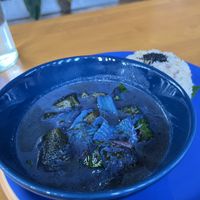 Blue flower curry and rice  #Veganuary at Asa Vegan Kitchen and Studio in Chiang Mai