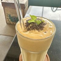 This soy based mango lassi was so refreshing !  at Asa Vegan Kitchen and Studio in Chiang Mai