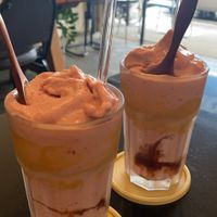 Peanut butter n jelly smoothies   at Asa Vegan Kitchen and Studio in Chiang Mai