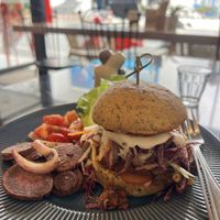 Pulled Mushroom Burger  at Asa Vegan Kitchen and Studio in Chiang Mai