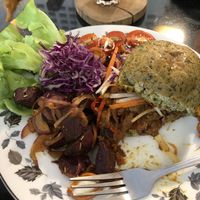 Mushroom burger  at Asa Vegan Kitchen and Studio in Chiang Mai