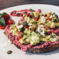 Avocado Hummus Toast 😘🥰 at Asa Vegan Kitchen and Studio in Chiang Mai