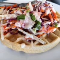 Waffle at Asa Vegan Kitchen and Studio in Chiang Mai