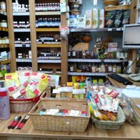 Bars, nuts and seeds, cake in the box in the right corner etc at Planteea - Drumul Taberei in Bucharest