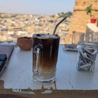 Iced latte at Kuku in Jaisalmer