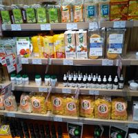 Beans, cereals, other vegan stuff at Mega Image - General Gheorghe Magheru in Bucharest