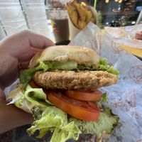 Chicken sandwich  #Veganuary at Munchies Tha Phae Gate in Chiang Mai