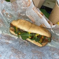 Hot dog  at Munchies Tha Phae Gate in Chiang Mai